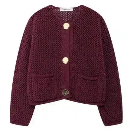 Casual Cropped Cardigan For Women